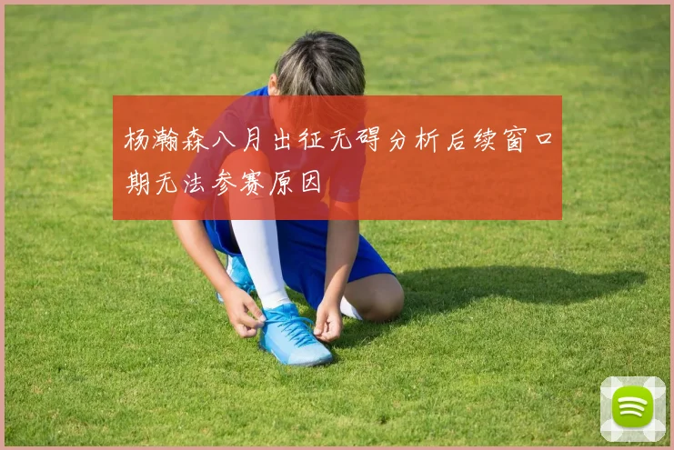 杨瀚森八月出征无碍分析后续窗口期无法参赛原因